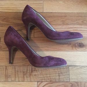 Burgundy Suede Vince Camuto Pumps